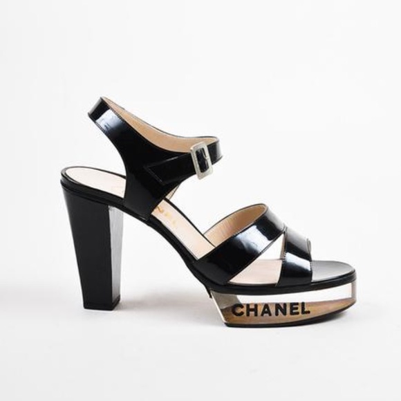 Vintage Chanel Lucite Sandals 